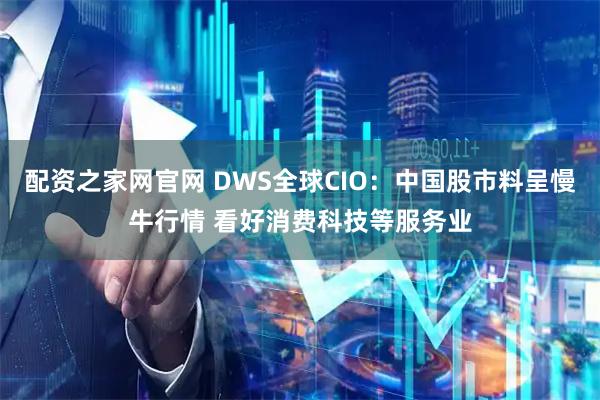 配资之家网官网 DWS全球CIO：中国股市料呈慢牛行情 看好消费科技等服务业